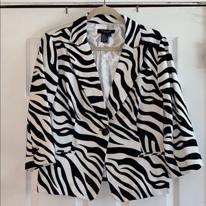 Women’s Sandro Zebra Striped Blazer